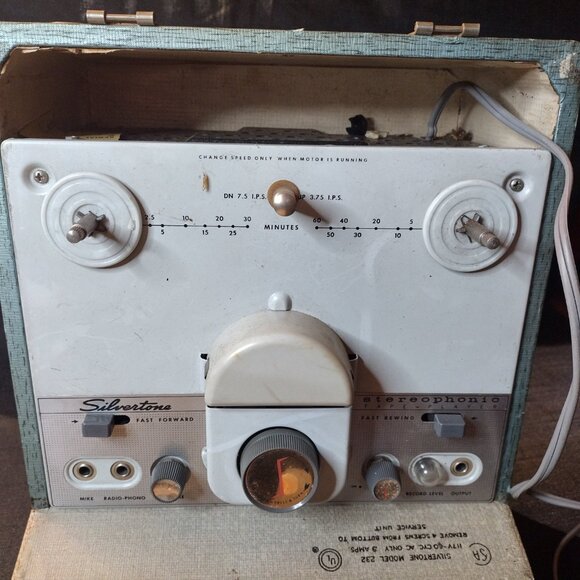 Vintage Silvertone Model 232 Reel To Reel Recorder, Player and Speaker - Picture 3 of 12